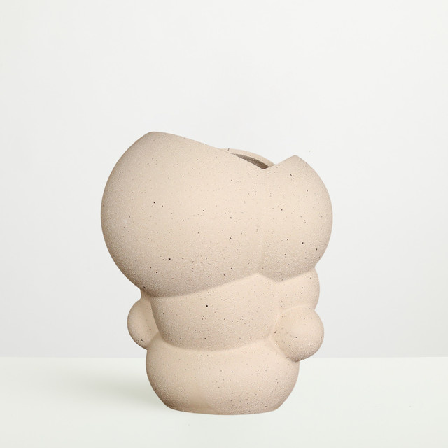 Keramikvase Bubble von BLUME2000 in Sand, organische Form, Höhe: 23,0 cm - Bild 1