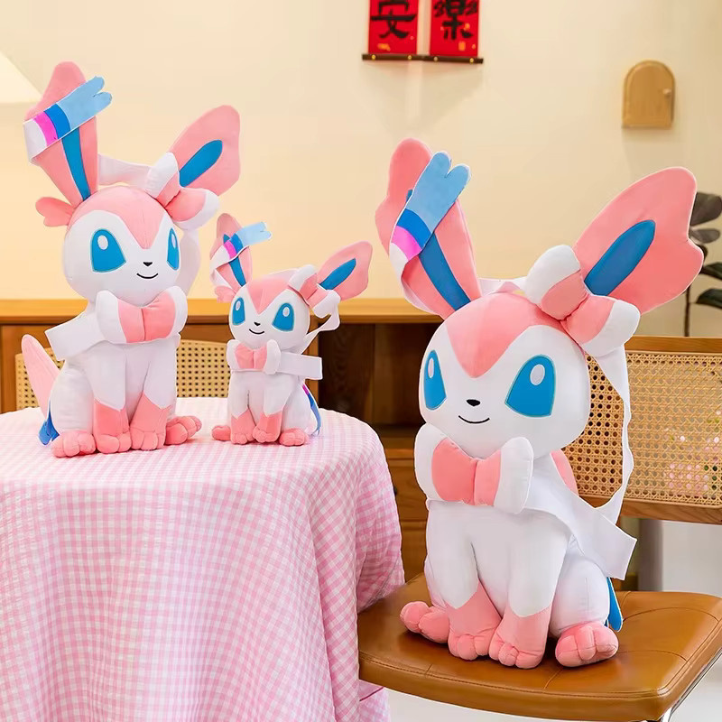 TAKARA TOMY Pokémon Sylveon Plüschtier, Rosa, Plüsch / Textil - Bild 2