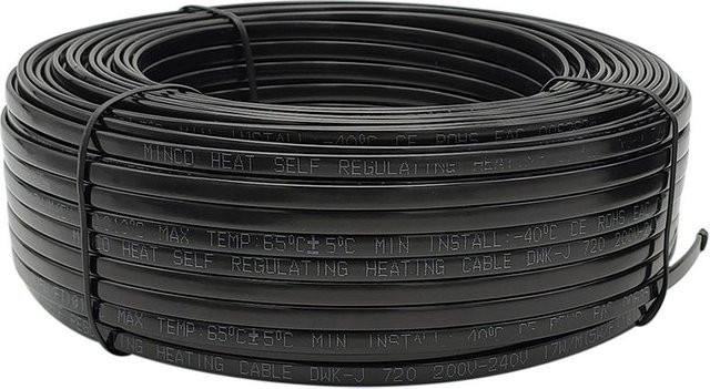 ByHeat selbstregulierendes Heizband 220 V für Schneeschmelze und Dach-Enteisung, schwarz, Länge: 100 m - Bild 1