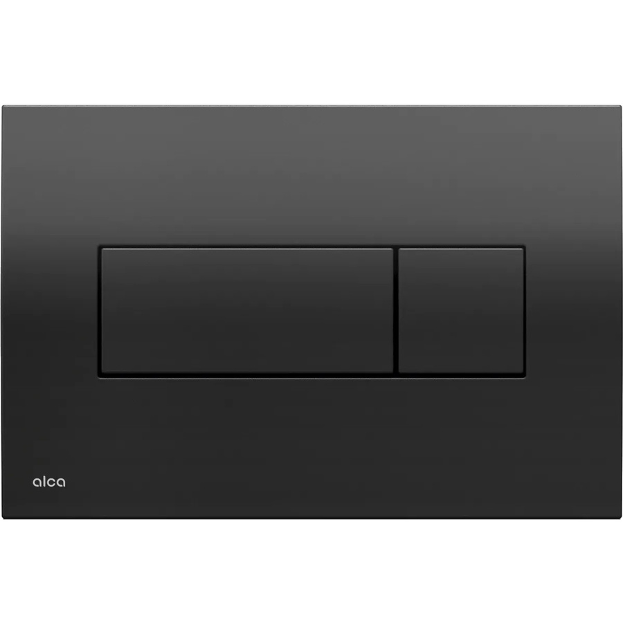 Alcadrain Betätigungsplatte M378 Dual Flush in Schwarz-Glanz, Breite: 25,0 cm, Höhe: 17,5 cm, Tiefe: 4,0 cm - Bild 2