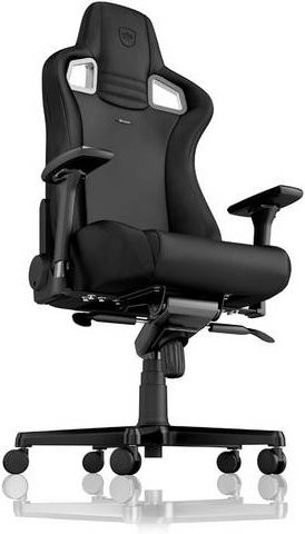 Noblechairs EPIC Gaming Stuhl Black Edition in Schwarz aus Kunstleder - Bild 1