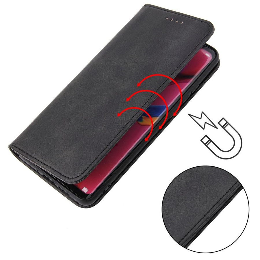 Luxus Leder Flip Cover Magnetische Hülle für iPhone 14 Pro Max Mini 13 11 7 8 Plus 6 Xr Xs Se 2020 in Rot - Bild 2
