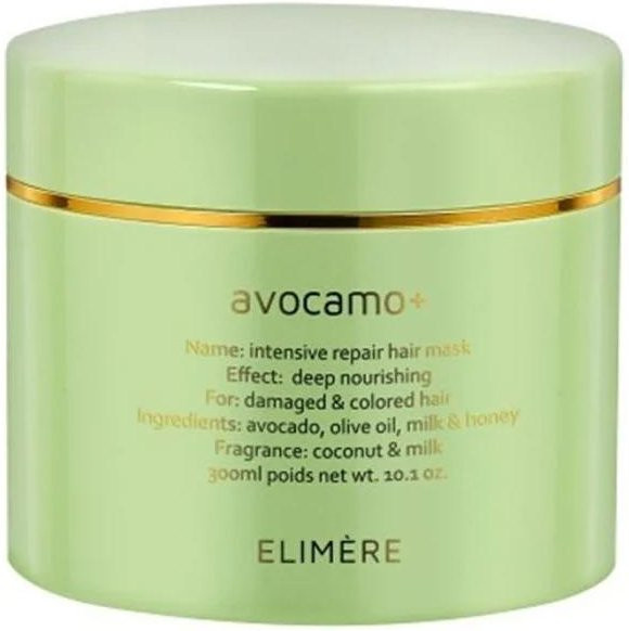 ELIMERE Avocamo Intensive Repair Haarmaske, 300 ml, für strapaziertes Haar - Bild 1