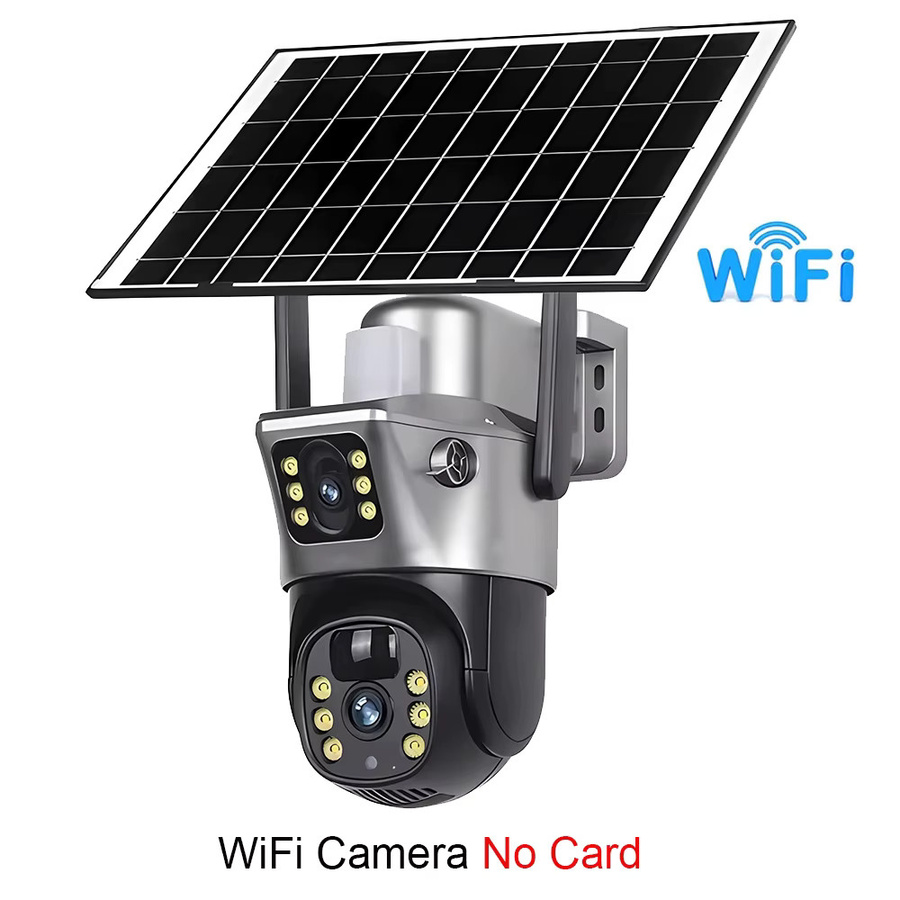 V380 Pro 4G und WLAN Solarkamera mit Doppellinsen, 8MP 4K Akku-IP-Kamera für Außenbereich mit PIR Nachtsicht - Bild 6