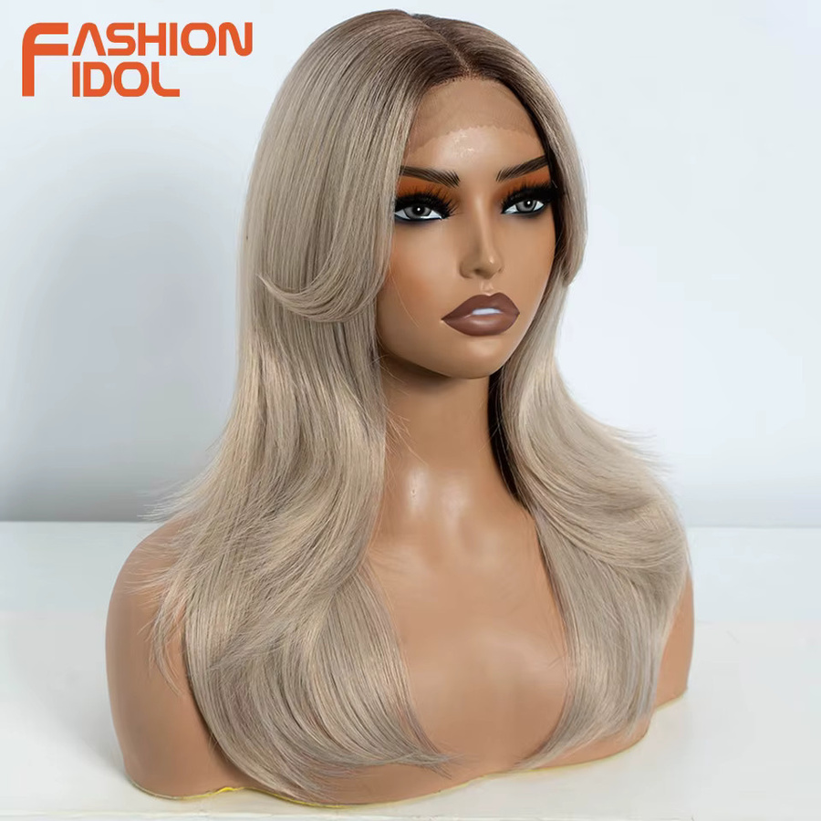 MODE IDOL Perücke, Synthetisch, Ombre Blonde, Damen - Bild 2