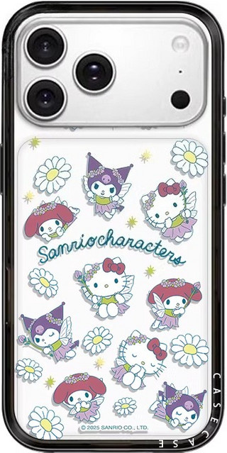 Sanrio Familie Sommer Gänseblümchen-Feen Handyhülle für Apple iPhone 17 Pro Max 16 15 14 Plus 13 mit MagSafe Premium Anti-Drop Cover, Mehrfarbig - Bild 1