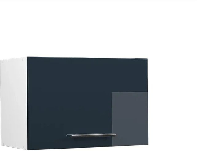 Vicco Hängeschrank Fame-Line Küchenschrank Hochglanz Weiß Dunkelblau B: 60 cm, H: 40 cm, T: 34,1 cm - Bild 2