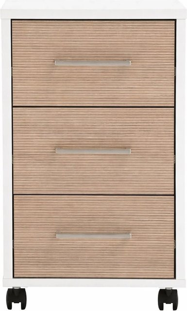 Schildmeyer Rollcontainer Metz Büro modern Mattweiß B: 59,7 cm, T: 32,6 cm, H: 39,1 cm - Bild 1