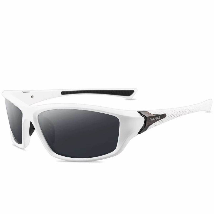 OMEKOL Sonnenbrille, Unisex, Vollrand, weiß, Kunststoff - Bild 1
