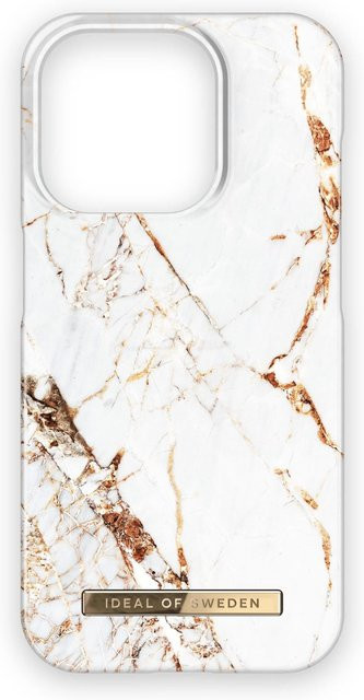 iDeal of Sweden Fashion Case für iPhone 15 Pro in Carrara Gold und Weiß - Bild 1