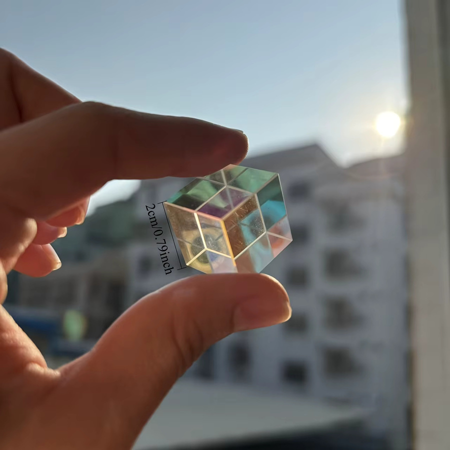 Zweifarbiger X-Cube aus optischem Glas, RGB-Kombinationsstrahlteilerprisma, Bunt / Mehrfarbig - Bild 6