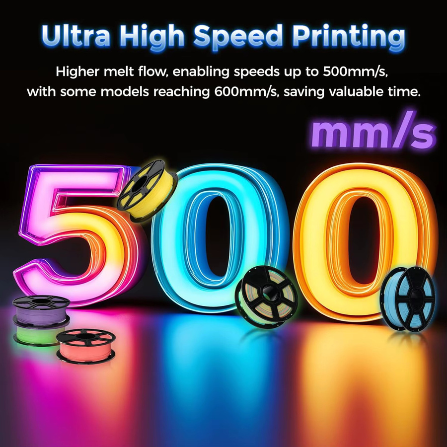 Luminous Rainbow PLA Filament 1,75 mm Multicolour Blau für FDM 3D-Drucker - Bild 2