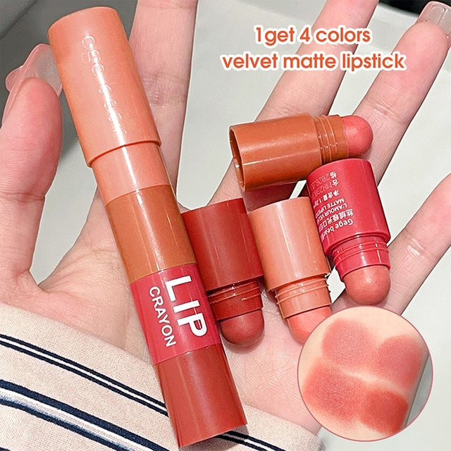 TVLV Lippenstift, 4 Farben, Matt, Damen - Bild 1