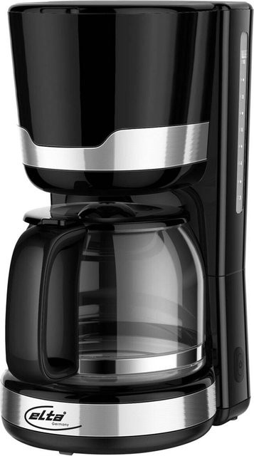Elta Kaffeeautomat KME-900.15 in Schwarz und Silber mit Glaskanne - Bild 1