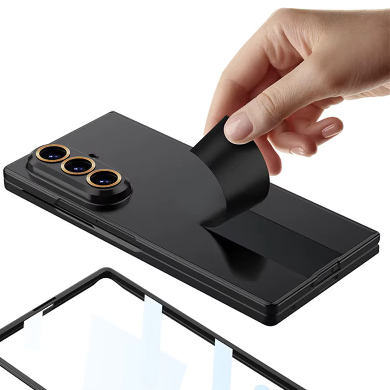 Ultradünne Handyhülle mit Bildschirmglas und Schutzfolie für Samsung Galaxy Z Fold 7 und Samsung Galaxy Z Fold 6 5G in Schwarz oder Blau - Bild 4