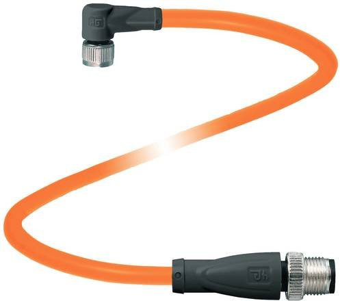 Pepperl+Fuchs 240798-100007 Sensor-Aktor-Steckverbinder konfektioniert, Farbe: orange, Polzahl: 4, Kabellänge: 0,6 m - Bild 1