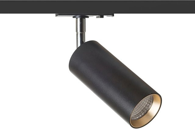 Rendl Deckenleuchte Mavro LED Schwarz 12 W für 1-Phasen-Stromschienen mit warmweißem Licht - Bild 1