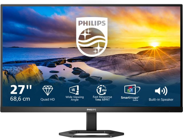 Philips 5000 Series 27E1N5500LA/00 Gaming TFT-Monitor, 69 cm (27 Zoll), QHD Widescreen, VA-Panel, Schwarz - Bild 1