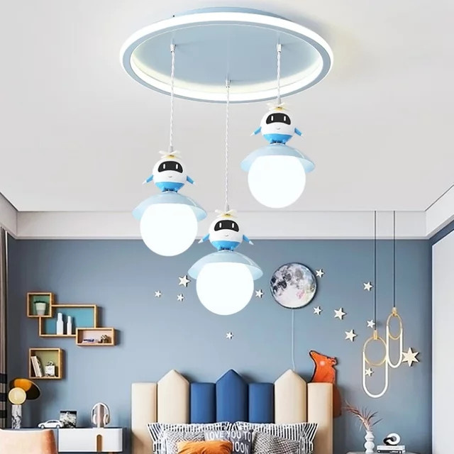 JIANKEXING LED Kronleuchter mit integriertem Vollspektrum Licht für Kinderzimmer, Schlafzimmer und Wohnzimmer - Bild 1