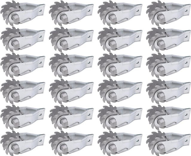 24 Stück Inline Ratschenspanner aus Aluminiumlegierung in Silber für Elektrozaun und Weidezaun von aimo - Bild 1