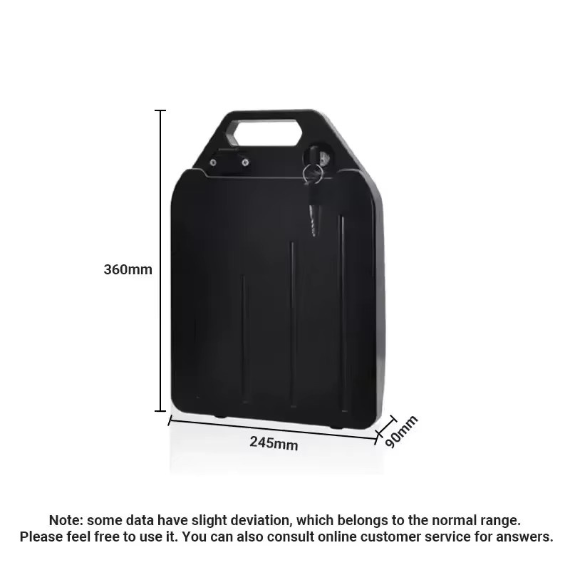 Harley Citycoco Elektrobatterie 60V 20Ah-40Ah für 1500W Motorrad, Wasserdichte Lithium-Ionen-Batterie in Schwarz - Bild 2