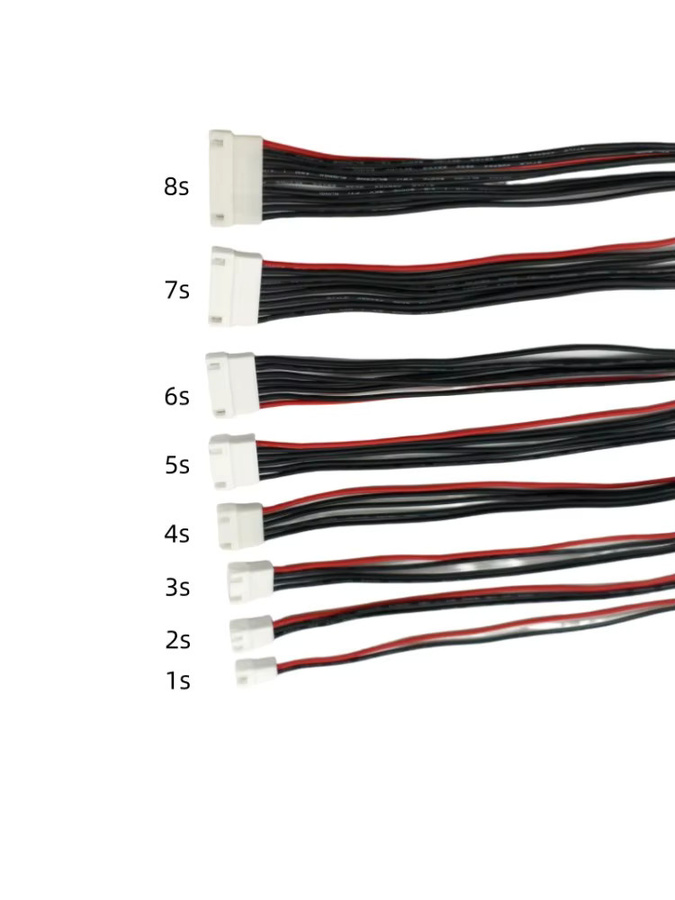 KePaQi Lipo-Balancekabel Verlängerungskabel, 10-teiliges Set, Schwarz - Bild 7