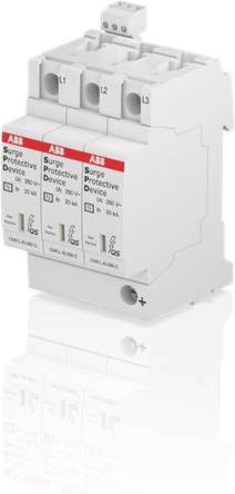 ABB 2CTB803883R2500 OVR T2 3L 40-350 P Überspannungs-Schutzeinrichtung 20 kA in Weiß - Bild 1