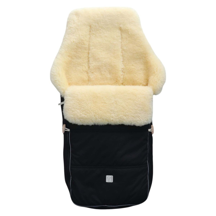 Kaiser Lammfell-Fußsack Dublas 2.0 für Buggy, Sport- und Kinderwagen in Black - Bild 1