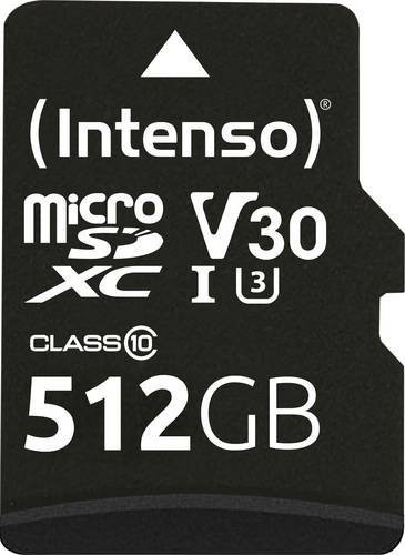 Intenso Professional microSDXC Speicherkarte 512 GB, UHS-I U3, V30, Schwarz - Bild 1