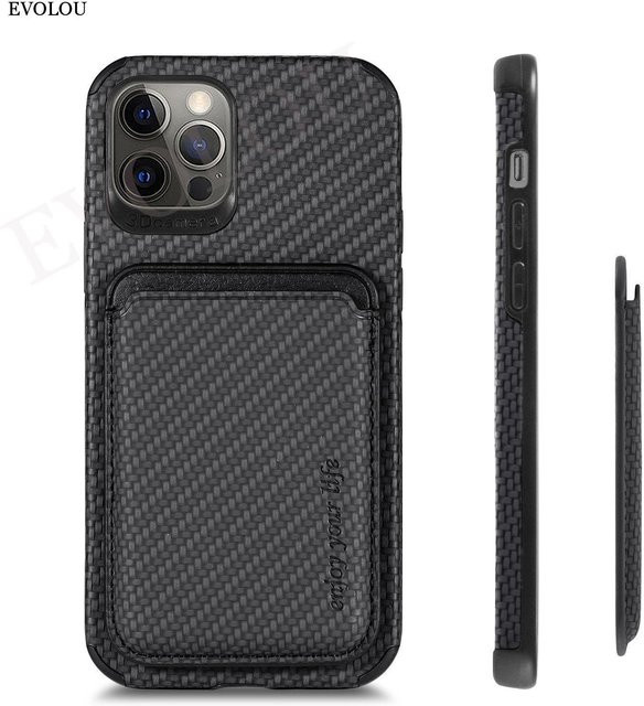OnePlus Nord CE 3 Lite 5G Handyhülle aus Kohlefaser-Leder mit magnetischem kabellosem Laden - Bild 1