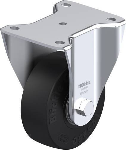 Blickle Bockrolle 3657 BH-SE 125K in Schwarz und Silber aus Stahl mit einem Rad-Durchmesser von 125 mm und einer Tragfähigkeit von max. 320 kg - Bild 1