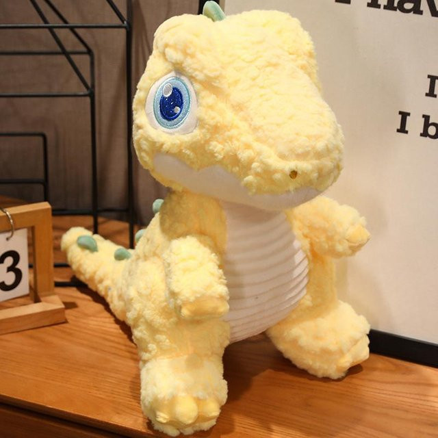 Kidsly Squishy Dinosaurier Plüschtier, Gelb, 23cm - Bild 1