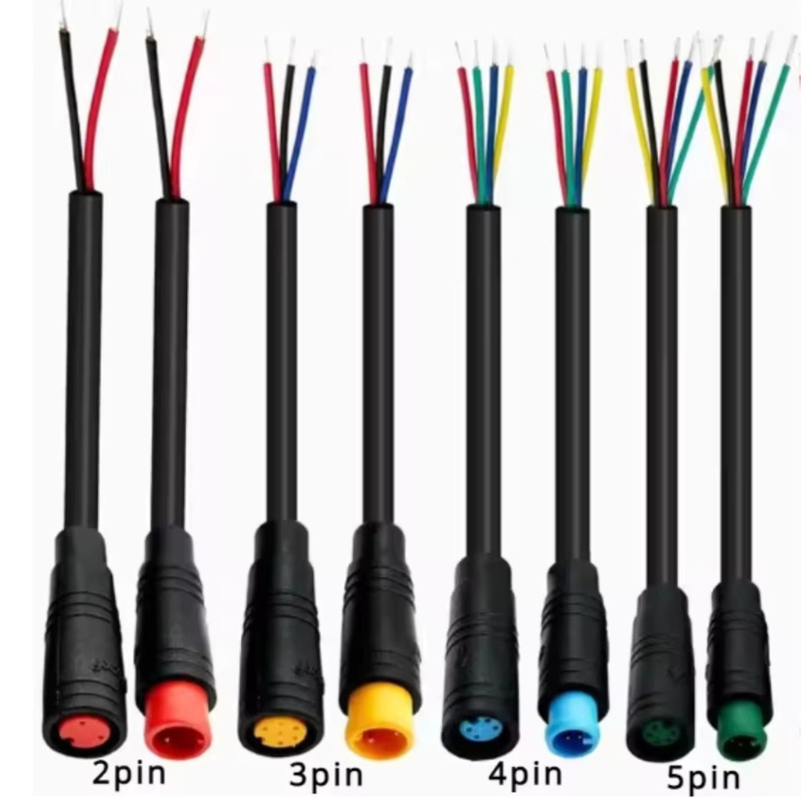 E-Bike-Verlängerungskabel in Schwarz für Motor, Bremsen, Getriebesensor, Display, Controller und Gas mit 2 bis 9 Pins - Bild 1