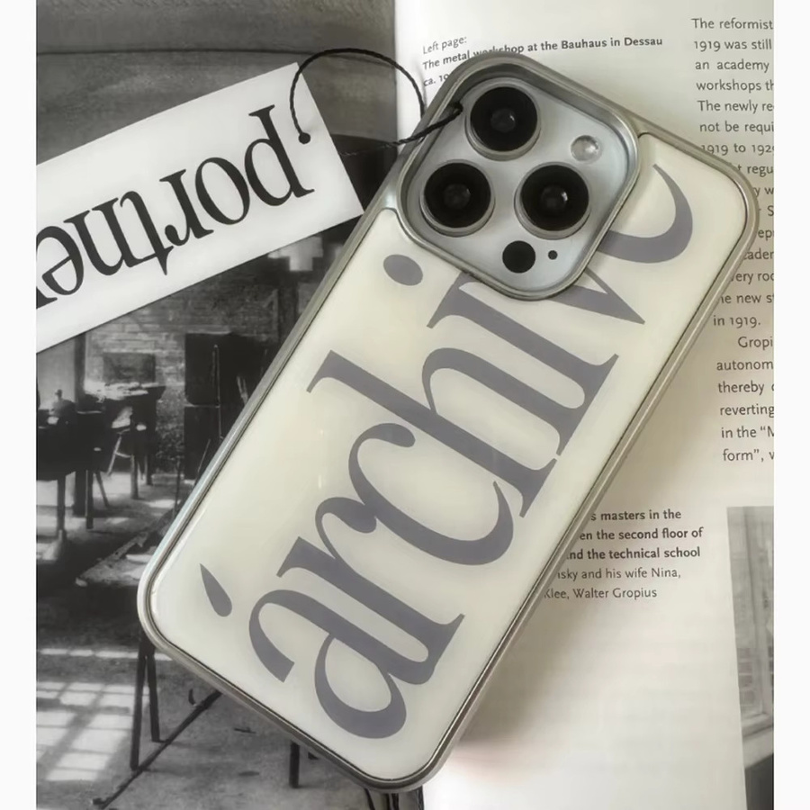 Clmj Korean Archive Handyhülle für iPhone 17 16 15 14 13 12 11 Pro Max X XR XS Max 8 7 Plus Transparent Weiche Rückabdeckung - Bild 3