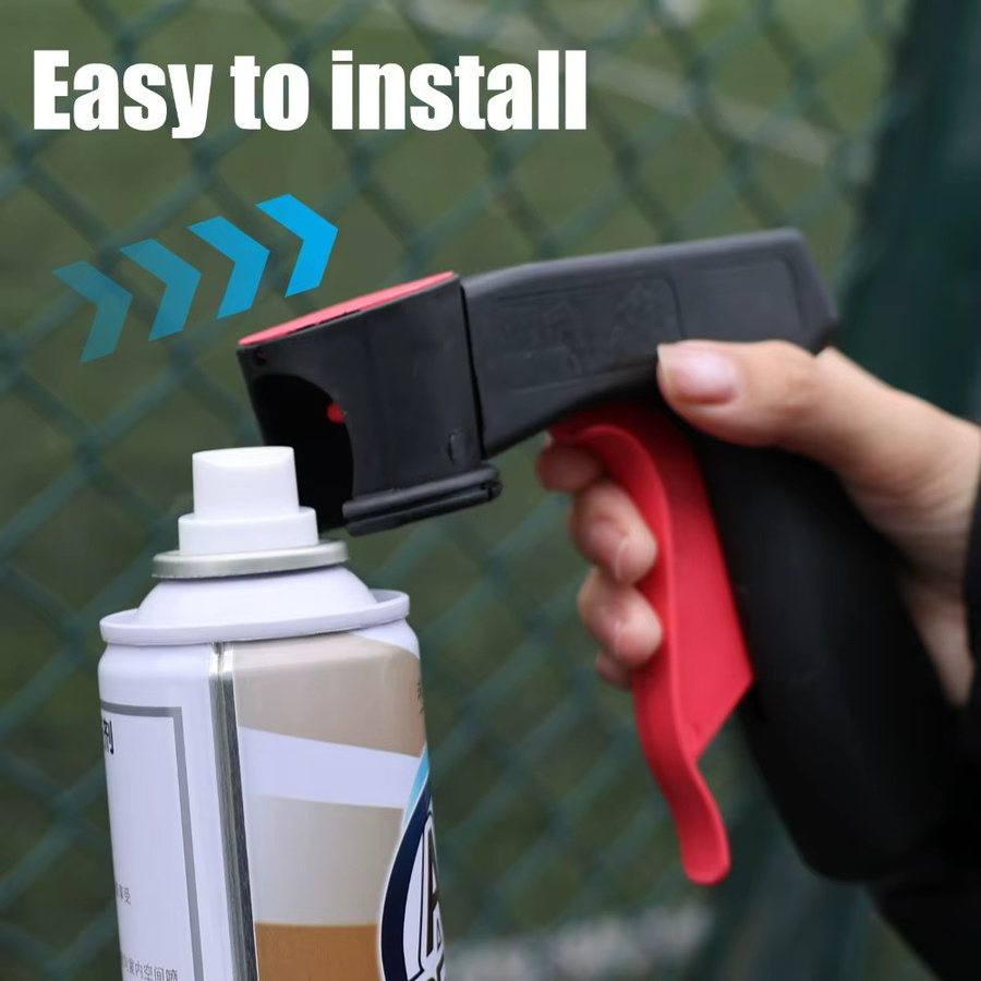 Ergonomischer Full Grip Trigger Griff für Aerosol Sprays in Schwarz als Adapter für Auto Polieren und DIY Wartung - Bild 3