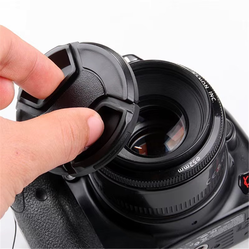 VORILYNEX Anti-Verlust Kamera Frontlinsenabdeckung in Schwarz für Canon Nikon Sony Fuji Lumix DSLR Objektive - Bild 3