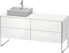 Duravit Waschtischunterschrank XSquare in Weiß Hochglanz, B/T/H: 160 x 54,8 x 77,8 cm - Bild 1