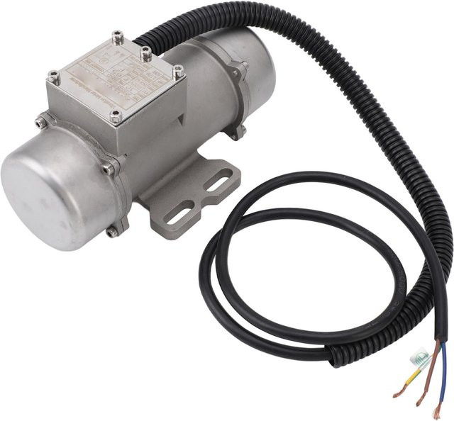 Aimo Betonvibrationsmotor aus Edelstahl in Silber, 220V, 3000 U/min, IP65 Einphasen-Asynchron-Vibrationsmotor für Sandrüttler - Bild 1