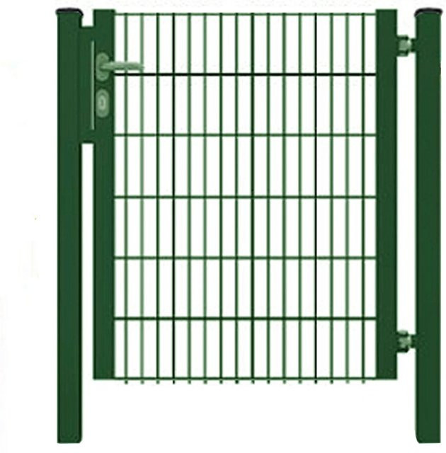 Fa-Bausysteme Gartentor Halb-Rahmen für Doppelstabmattenzäune Moosgrün B: 80 cm, H: 132 cm - Bild 2