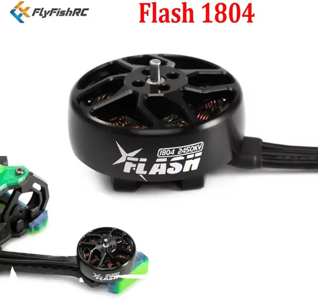 FlyFishRC Flash 1804 Bürstenloser Motor, 4-teiliges Set, Zubehör - Bild 1