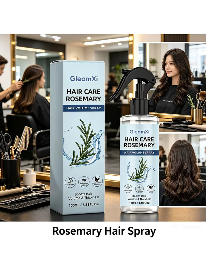 Gleamxi Rosmarin-Haarspray, 100 ml, für fettiges Haar - Bild 7