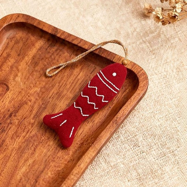 Yiran toy Cartoon Ins Fisch Plüschtier, Bunter Fisch, 9cm - Bild 1