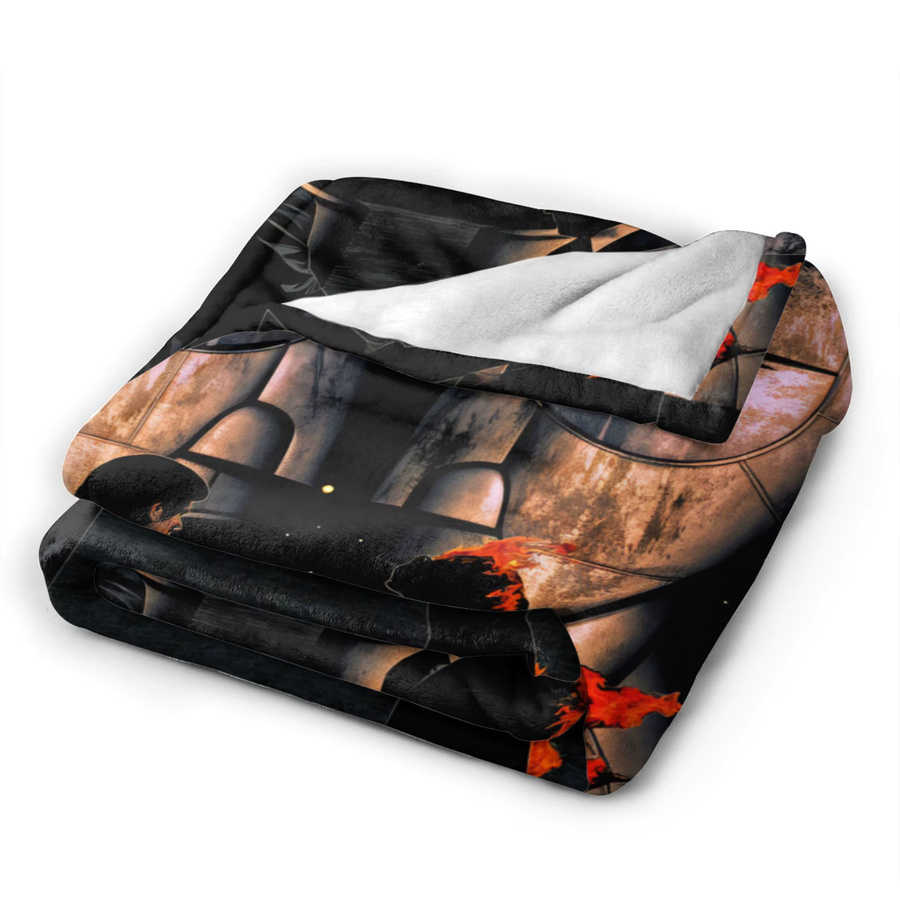Floyded Rock Me Pinks Plüsch-Überwurfdecke in Pink und Schwarz, kuschelige Flanell-Tagesdecke mit Tier-Design für Erwachsene - Bild 5