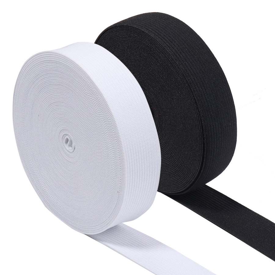 Hochelastisches Strick-Gummiband für DIY-Näharbeiten in Weiß und Schwarz, Breite: 15 mm bis 60 mm - Bild 4