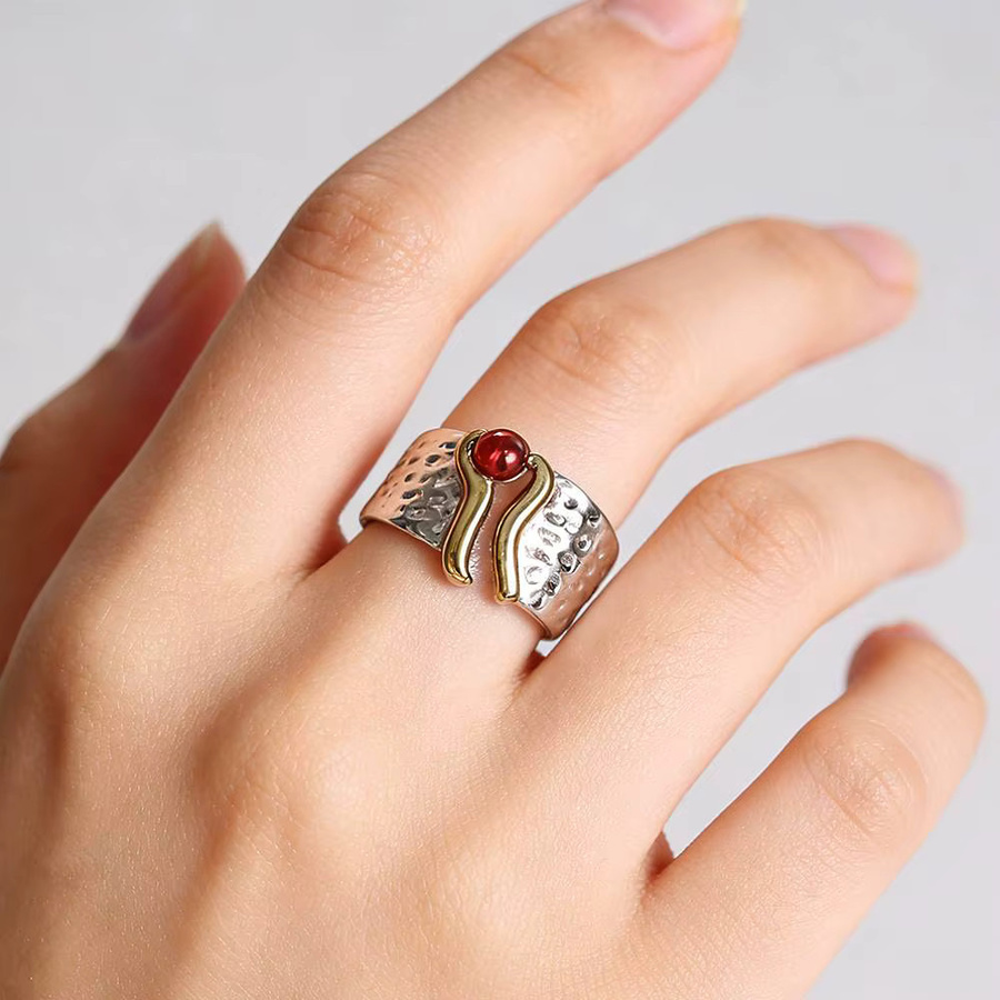 Huitan Ring, Bicolor, Vintage, Damen - Bild 3