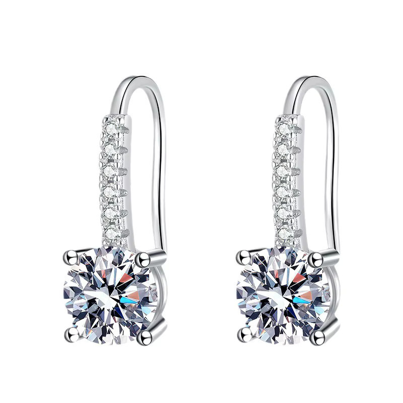 BIJOX STORY Moissanit-Tropfenohrringe, 925 Silber, Damen - Bild 3