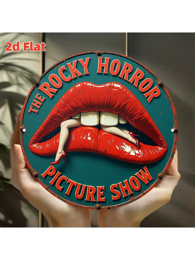 Rundes Metallschild Rocky Horror Picture Show im Vintage-Stil von Potdemiel, Durchmesser: 20 cm, Mehrfarbig - Bild 4