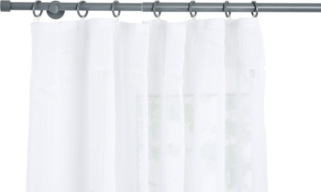 Ondeco Gardinenstange Trendy ausziehbar 1-lauf für die Wandmontage, Farbe: Grey, Breite: 160-280 cm - Bild 1