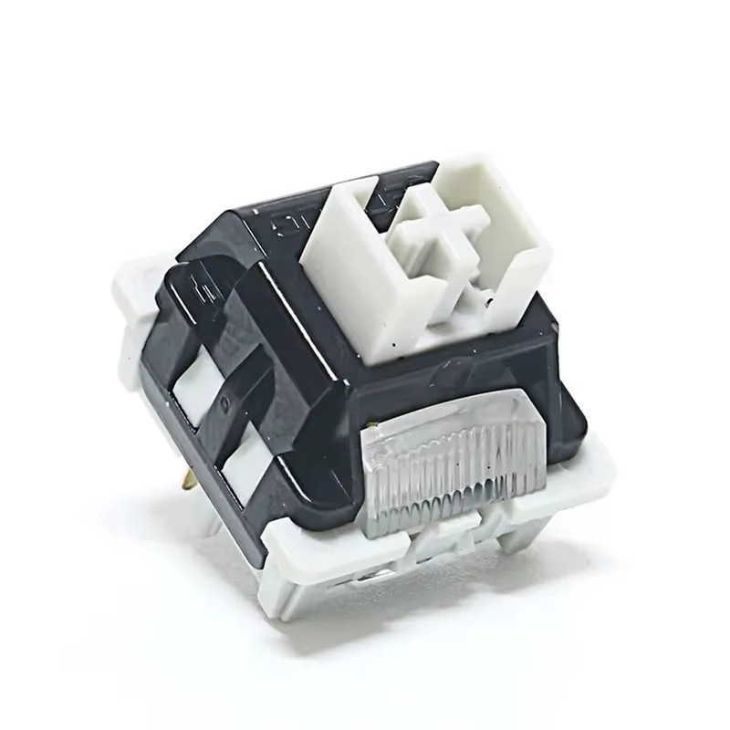 LEOBOG GreyWood V4 Lineare POM HIFI Schalter für mechanische Tastaturen, 5-Pin mit Light Guide, Grau - Bild 4
