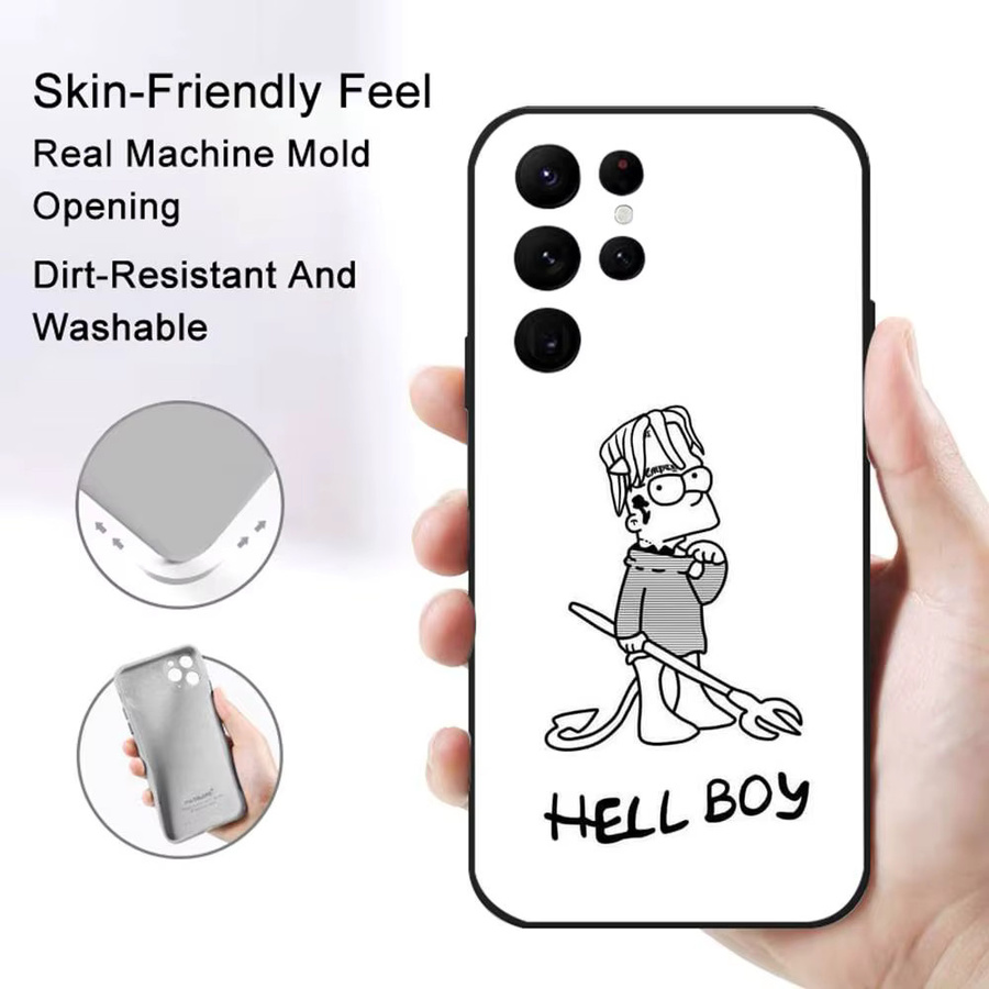 Handyhülle Lil P-Peep Hell Boy für Samsung Galaxy S21 S22 S23 S24 S25 FE Plus in Schwarz - Bild 2